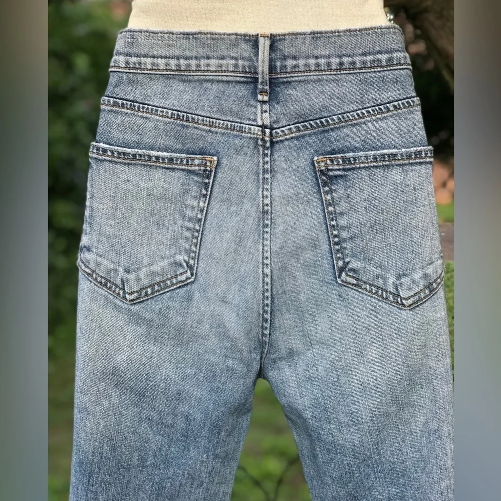 RAG & BONE High Rise Straight Leg Light Stone Wash Jeans Size 26 Zipper Fly - Picture 10 of 13